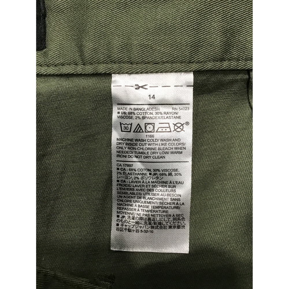NWT Banana Republic High Rise Tie Waist Barrel Pants 14 Olive Minimalist Utility - Picture 4 of 7